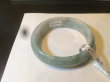 Load image into Gallery viewer, 51.5mm certified 100% natural Type A green/yellow oval jadeite jade bangle S30-1037
