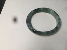 Load image into Gallery viewer, 51mm certified Type A 100% Natural green/blue oval Jadeite Jade bangle AQ41-2254
