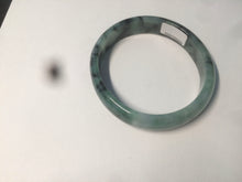 Load image into Gallery viewer, 51mm certified Type A 100% Natural green/blue oval Jadeite Jade bangle AQ41-2254
