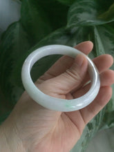Load image into Gallery viewer, 55.5mm certified Type A 100% Natural sunny green/purple/white Jadeite Jade bangle KS84-0589 (Clearance)
