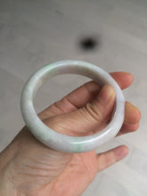 Load image into Gallery viewer, 56.2 mm certificated Type A 100% Natural light green/yellow/purple Jadeite Jade bangle AM7-7533
