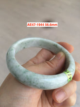 Load image into Gallery viewer, Sale! Type A 100% Natural dark green/white/black Jadeite Jade bangle with defects group 9
