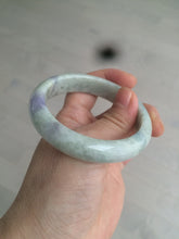 Load image into Gallery viewer, 53.8mm 100% natural Type A light green/purple jadeite jade bangle C49-2210
