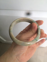 Load image into Gallery viewer, 59.5mm certified Type A 100% Natural sunny green gray yellow purple (FU LU Shou)Jadeite bangle D68-3750
