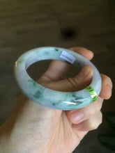 Load image into Gallery viewer, 57.7mm certified type A 100% Natural green/white/purple Jadeite Jade bangle AC44-6203

