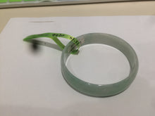 Load image into Gallery viewer, 51.1mm certificated Type A 100% Natural light apple green thin Jadeite Jade bangle AE48-9420
