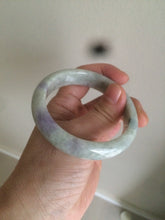 Load image into Gallery viewer, 53.8mm 100% natural Type A light green/purple jadeite jade bangle C49-2210
