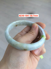 Load image into Gallery viewer, Sale! Type A 100% Natural dark green/white/black Jadeite Jade bangle with defects group 9
