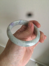 Load image into Gallery viewer, 53.8mm 100% natural Type A light green/purple jadeite jade bangle C49-2210
