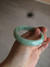 Load image into Gallery viewer, 50mm Certified Type A 100% Natural apple green oval Jadeite Jade bangle D67-9740
