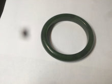 Load image into Gallery viewer, 50.5mm 100% Natural dark green/black nephrite Hetian Jade(碧玉)  bangle HT58
