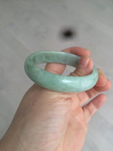 Load image into Gallery viewer, 50mm Certified Type A 100% Natural apple green oval Jadeite Jade bangle D67-9740
