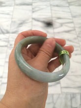 Load image into Gallery viewer, 57.7mm certificated Type A 100% Natural light green/purple Jadeite Jade bangle G74-8401
