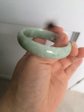 Load image into Gallery viewer, 50mm Certified Type A 100% Natural apple green oval Jadeite Jade bangle D67-9740
