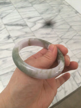 Load image into Gallery viewer, 55mm Certified 100% natural Type A green/purplejadeite jade bangle R77-2597
