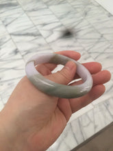 Load image into Gallery viewer, 55mm Certified 100% natural Type A green/purplejadeite jade bangle R77-2597

