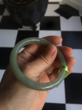 Load image into Gallery viewer, 54.5mm certified 100% Natural dark green/gray super oily nephrite Hetian Jade bangle X61-2612
