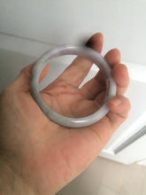 Load image into Gallery viewer, 55.5mm certified Type A 100% Natural light green Jadeite Jade bangle D66-9679
