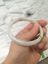 Load image into Gallery viewer, 57.7mm Certified Type A 100% Natural light green/yellow/white Jadeite Jade bangle N61-5752
