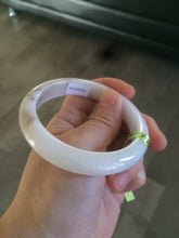 Load image into Gallery viewer, 56mm certificated Type A 100% Natural white/red/brown Jadeite Jade bangle AE24-5700
