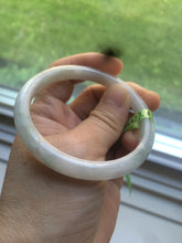Load image into Gallery viewer, 54.5mm 100% natural Type A green/white/yellow jadeite jade bangle Q21
