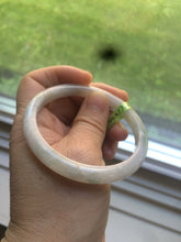 Load image into Gallery viewer, 54.5mm 100% natural Type A green/white/yellow jadeite jade bangle Q21
