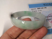 Load image into Gallery viewer, 52.6mm 100% natural Type A sunny green/red  jadeite jade bangle AQ43-4138
