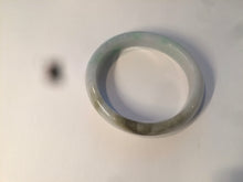 Load image into Gallery viewer, 51.3mm Type A 100% Natural green light Jadeite Jade oval bangle AM16
