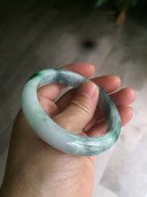 Load image into Gallery viewer, 54mm Certificated sunny green jadeite jade bangle AS11-0444
