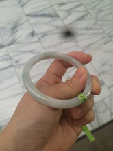 Load image into Gallery viewer, 54.5mm 100% natural Type A green/white/yellow jadeite jade bangle Q21

