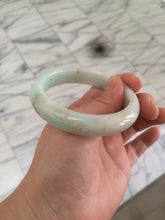 Load image into Gallery viewer, 54.7mm 100% natural Type A sunny green/brown/white jadeite jade bangle AF72-3316
