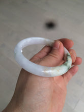 Load image into Gallery viewer, 53.6mm 100% natural Type A light green/red/purple (FU LU SHOU, 福禄寿) jadeite jade bangle W84-4031
