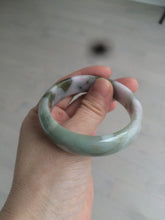 Load image into Gallery viewer, 51.5mm certified Type A 100% Natural green/purple/brown Jadeite Jade bangle N99-3774
