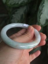 Load image into Gallery viewer, 52mm certified Type A 100% Natural green/orange/white round cut Jadeite Jade bangle R72-5679
