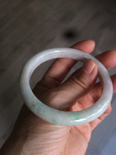 Load image into Gallery viewer, 57.9mm Certified Type A 100% Natural sunny green/purple/white Jadeite Jade bangle U87-0992

