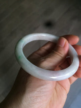 Load image into Gallery viewer, 57.9mm Certified Type A 100% Natural sunny green/purple/white Jadeite Jade bangle U87-0992
