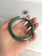 Load image into Gallery viewer, 56.5mm Certified Type A 100% Natural spinach green Jadeite Jade bangle KS82-0711
