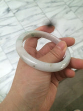 Load image into Gallery viewer, 57.9mm Certified Type A 100% Natural sunny green/purple/white Jadeite Jade bangle U87-0992
