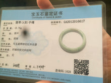 Load image into Gallery viewer, 53.7mm certificated Type A 100% Natural apple sunny Jadeite Jade bangle Y60-6617
