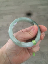 Load image into Gallery viewer, 54mm Certified Type A 100% Natural light green/dark green jadeite jade bangle AJ15-2014
