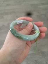 Load image into Gallery viewer, 54mm Certified Type A 100% Natural light green/dark green jadeite jade bangle AJ15-2014
