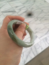 Load image into Gallery viewer, 54mm Certified Type A 100% Natural light green/dark green jadeite jade bangle AJ15-2014
