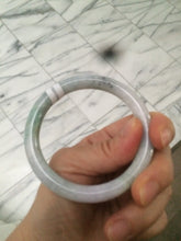 Load image into Gallery viewer, 53.8mm Certified  type A 100% Natural green/purple round cut Jadeite Jade bangle U89-0527
