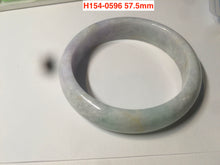 Load image into Gallery viewer, Sale! Certified type A 100% 55-61mm Natural green/white/purple Jadeite bangle group AG6
