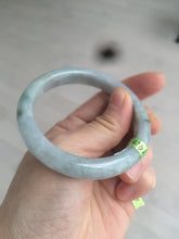 Load image into Gallery viewer, 53.7mm certificated Type A 100% Natural light green/gray Jadeite Jade bangle R67-7251
