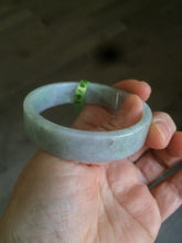 Load image into Gallery viewer, 52mm Certified type A 100% Natural sunny green/purple Jadeite Jade bangle  X79-7275
