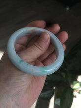 Load image into Gallery viewer, 54mm certified Type A 100% Natural sunny green/white/brown Jadeite Jade bangle R71-5675
