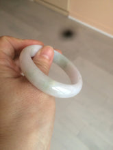 Load image into Gallery viewer, 50mm Certified Type A 100% Natural light green/purple Jadeite Jade bangle C37-7910
