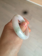 Load image into Gallery viewer, 50mm Certified Type A 100% Natural light green/purple Jadeite Jade bangle C37-7910
