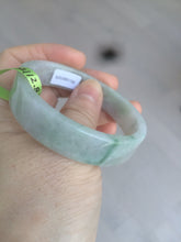 Load image into Gallery viewer, 52mm Certified type A 100% Natural sunny green/purple Jadeite Jade bangle  X79-7275
